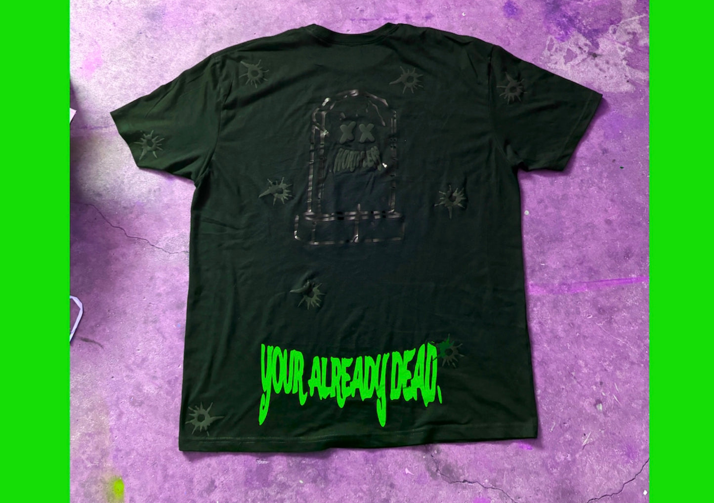 Already Dead T-shirt ( puff vinyl )